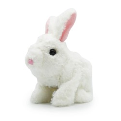 عروسک کودک خرگوش سفید Pugs At Play مدل Hopper