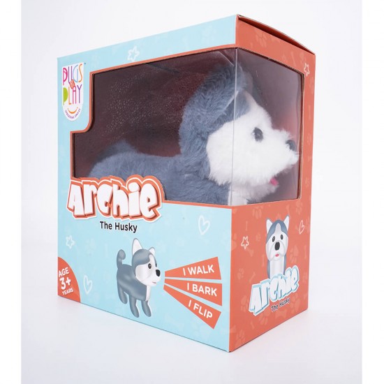 خرید اینترنتی عروسک کودک سگ هاسکی Pugs At Play مدل Archie | فروشگاه اینترنتی سیسمونی و اسباب بازی بیبی پرو