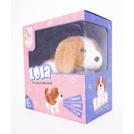 خرید اینترنتی عروسک کودک سگ سفید قهوه ای Pugs At Play مدل Lola | فروشگاه اینترنتی سیسمونی و اسباب بازی بیبی پرو