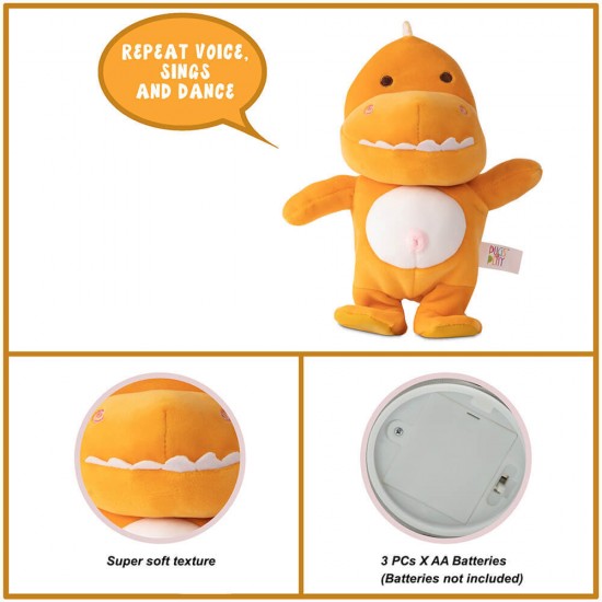 خرید اینترنتی عروسک کودک دایناسور نارنجی Pugs At Play مدل Rex | فروشگاه اینترنتی سیسمونی و اسباب بازی بیبی پرو