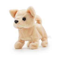 عروسک کودک سگ کرم رنگ Pugs At Play مدل Chili