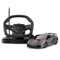 ماشین بازی کنترلی لامبورگینی با مقیاس 1:18 راستار مدل Lamborghini Sesto Elemento with steering wheel Rastar