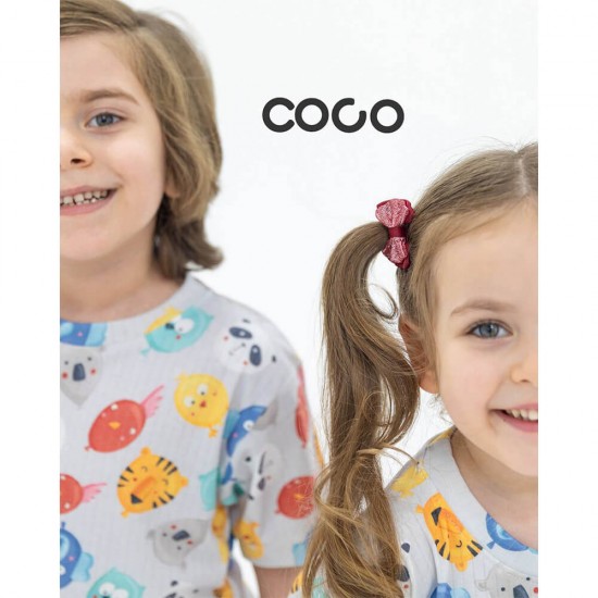 خرید اینترنتی ست لباس راحتی کودک آستین کوتاه کبریتی کُ کُ Coco طرح بالن | فروشگاه اینترنتی سیسمونی و اسباب بازی بیبی پرو