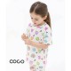خرید اینترنتی ست لباس راحتی کودک آستین کوتاه کبریتی کُ کُ Coco طرح رنگین کمان جادویی | فروشگاه اینترنتی سیسمونی و اسباب بازی بیبی پرو