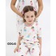 خرید اینترنتی ست لباس راحتی کودک آستین کوتاه کبریتی کُ کُ Coco طرح فرشته | فروشگاه اینترنتی سیسمونی و اسباب بازی بیبی پرو