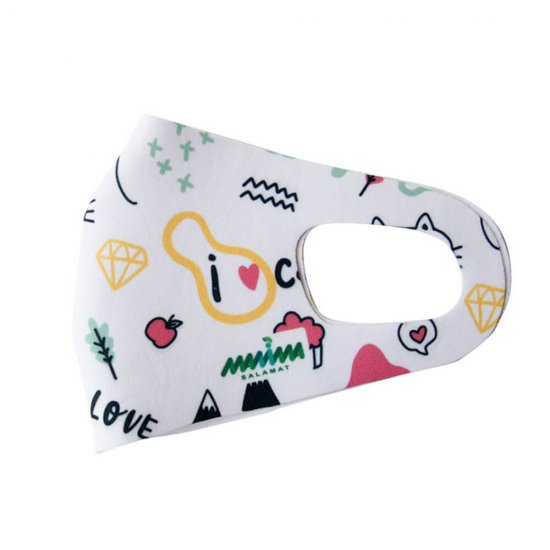 خرید اینترنتی ماسک پارچه ای کودک طرح آی لاو کت مانیما Manima | فروشگاه اینترنتی سیسمونی و اسباب بازی بیبی پرو