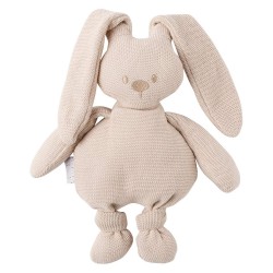 عروسک بافتنی کودک ناتو Nattou مدل خرگوش کرم Lapidou