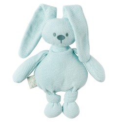 عروسک بافتنی کودک ناتو Nattou مدل خرگوش آبی Lapidou