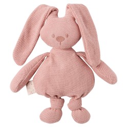 عروسک بافتنی کودک ناتو Nattou مدل خرگوش صورتی Lapidou