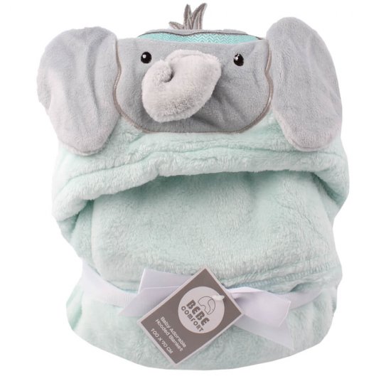 خرید اینترنتی پتو کلاه دار نوزاد طرح فیل سبز Bebe Confort | فروشگاه اینترنتی سیسمونی و اسباب بازی بیبی پرو