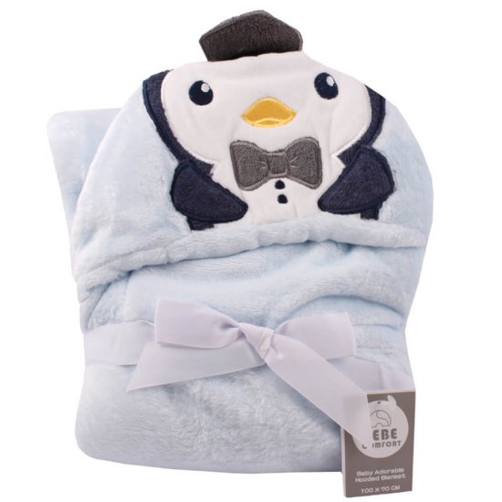 خرید اینترنتی پتو کلاه دار نوزاد طرح پنگوئن Bebe Confort | فروشگاه اینترنتی سیسمونی و اسباب بازی بیبی پرو