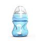 خرید اینترنتی شیشه شیر ضد نفخ 150 میل رنگ آبی کم رنگ نوویتا Nuvita