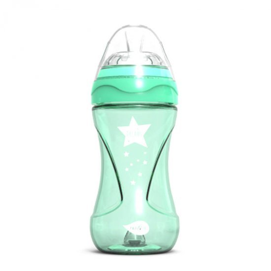 خرید اینترنتی شیشه شیر ضد نفخ 250 میل رنگ سبز نوویتا Nuvita