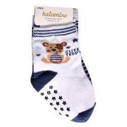 ست دو عددی جوراب نوزادی Katamino طرح خرس و ستاره