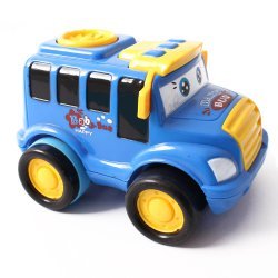 اتوبوس کوچک اسباب بازی قدرتی رنگ آبی