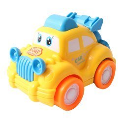ماشین کوچک اسباب بازی قدرتی رنگ زرد