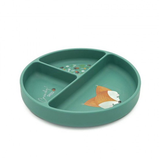 خرید اینترنتی بشقاب کودک طرح روباه ساسی Sassi | فروشگاه اینترنتی سیسمونی و اسباب بازی بیبی پرو