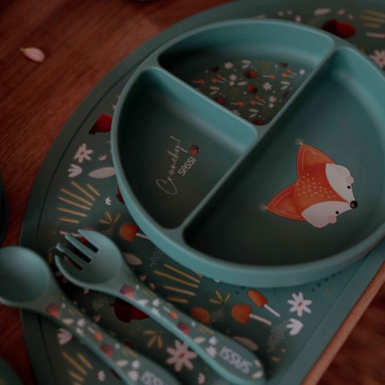 خرید اینترنتی بشقاب کودک طرح روباه ساسی Sassi | فروشگاه اینترنتی سیسمونی و اسباب بازی بیبی پرو