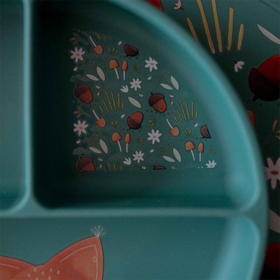 خرید اینترنتی بشقاب کودک طرح روباه ساسی Sassi | فروشگاه اینترنتی سیسمونی و اسباب بازی بیبی پرو