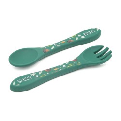 قاشق و چنگال طرح روباه ساسی Sassi