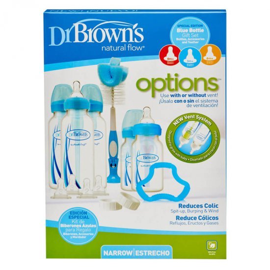خرید اینترنتی ست آغازین 16 تکه ی  آبی  Options نوزاد دکتر براونز Dr Browns