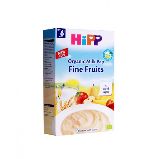 خرید اینترنتی سرلاک با شیر با میوه (سیب، گلابی،هلو و موز) هیپ Hipp