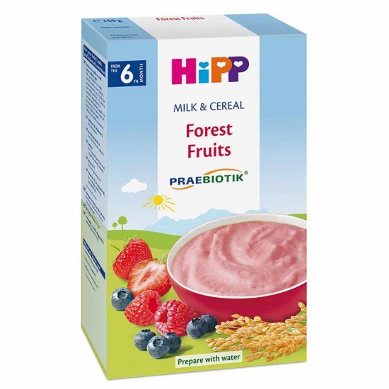 خرید اینترنتی سرلاک با شیر با میوه های جنگلی (پروبیوتیک) هیپ Hipp