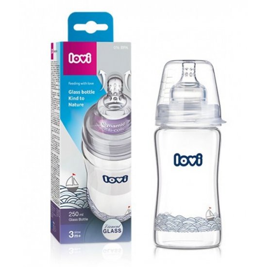 شیشه شیر پیرکس طرح دار 250 میل لاوی Lovi شیشه شیر پیرکس طرح دار 250 میل لاوی Lovi