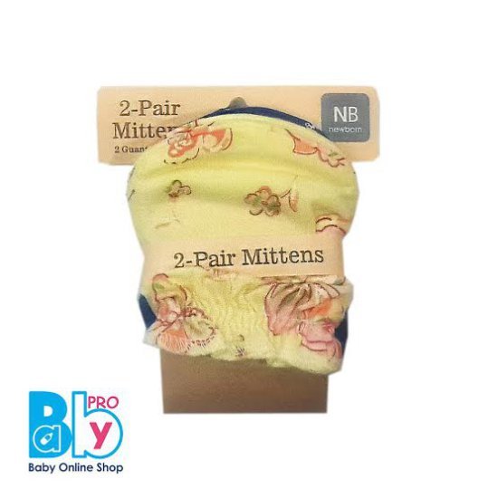 خرید اینترنتی دستکش نوزادی دو عددی طرح گل Mittens