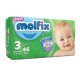 خرید اینترنتی پوشک مولفیکس Molfix سایز 3 (46 عددی)