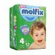 خرید اینترنتی پوشک مولفیکس Molfix سایز 4 (12 عددی)