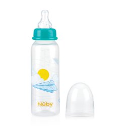شیشه شیر 240 میل طرح دار کودک نوبی Nuby