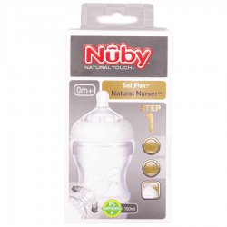 شیشه شیر تمام سیلیکون 150 میل نوبی Nuby