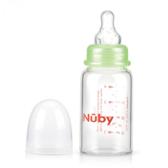 خرید اینترنتی شیشه شیر پیرکس 120 میل نوبی Nuby
