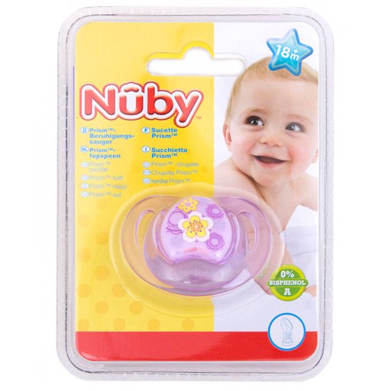 خرید اینترنتی پستانک 18 ماه به بالای طرح دار کودک نوبی Nuby
