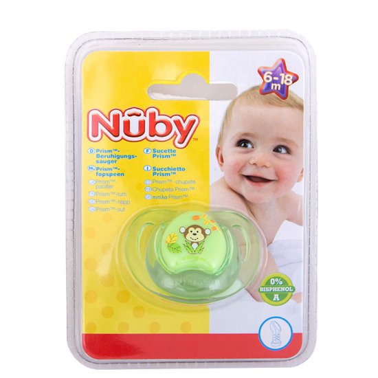 خرید اینترنتی پستانک 18-6 ماه طرح دار کودک نوبی Nuby
