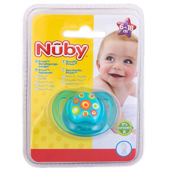 پستانک 18-6 ماه طرح دار کودک نوبی Nuby پستانک 18-6 ماه طرح دار کودک نوبی Nuby