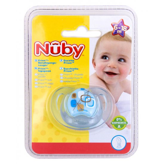 خرید اینترنتی پستانک 18-6 ماه طرح دار کودک نوبی Nuby