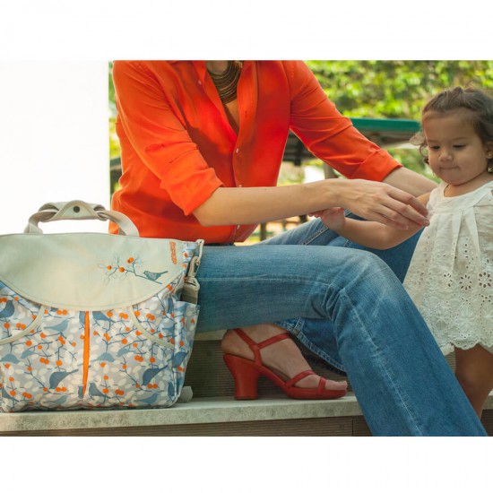 خرید اینترنتی کیف مادر اوکی داگ Okiedog مدل سومو آبی نارنجی