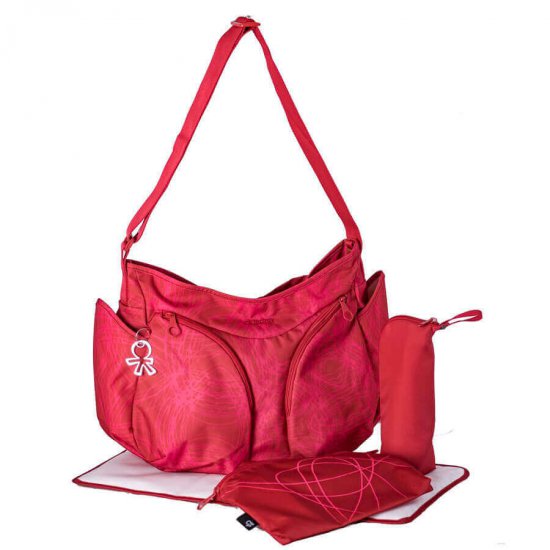 خرید اینترنتی کیف مادر اوکی داگ Okiedog مدل موندو قرمز زرشکی