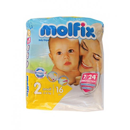 خرید اینترنتی پوشک نوزادی سایز 2 (16 عددی)  Molfix