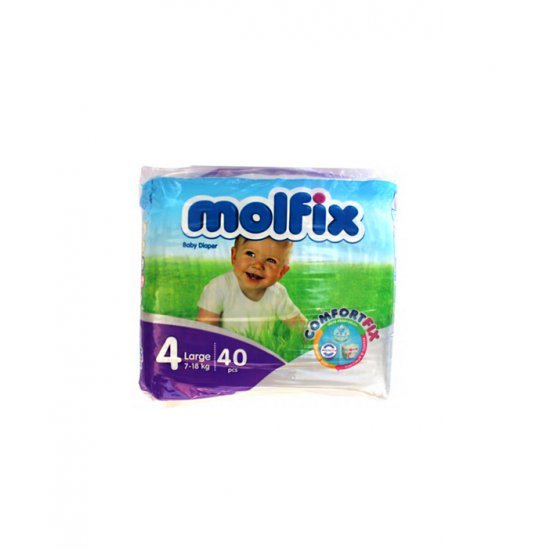 خرید اینترنتی پوشک نوزادی سایز 4 (40 عددی)  Molfix