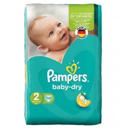 پوشک کامل بچه Pampers (آلمانی) حاوی لوسیون سایز 2 (58 عددی)