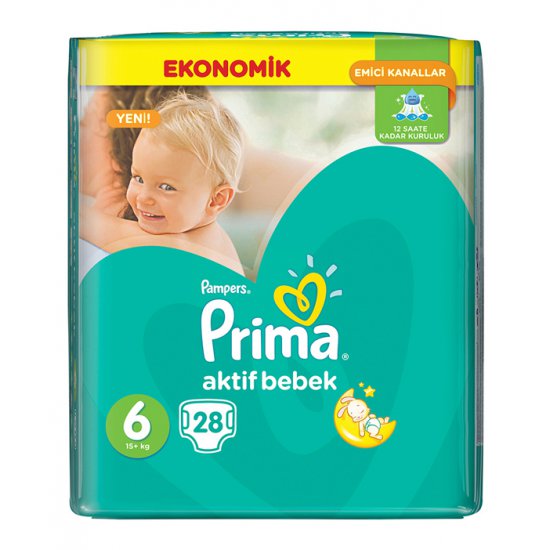 پوشک نوزاد سایز 6 پریما Pampers پوشک نوزاد سایز 6 پریما Pampers