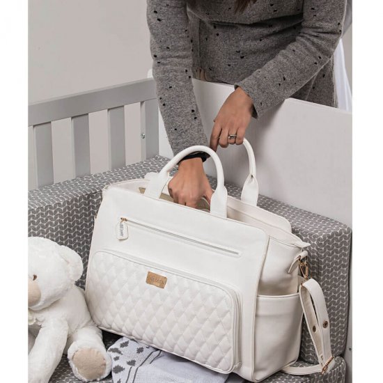 خرید اینترنتی ساک لوازم مادر پیچی Picci رنگ سفید مدل Mummy Bag