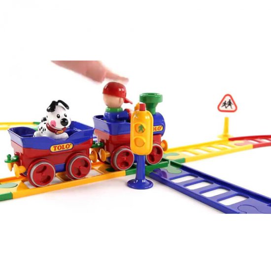 خرید اینترنتی اسباب بازی قطار با علائم کامل تولو Tolo