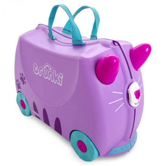 خرید اینترنتی چمدان چرخ دار کودک گربه صورتی ترانکی Trunki