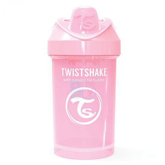 خرید اینترنتی لیوان آبمیوه خوری 300  میل پاستل صورتی  تویست شیک  Twistshake