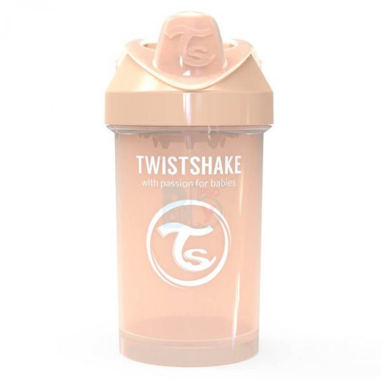 خرید اینترنتی لیوان آبمیوه خوری 300  میل پاستل بژ  تویست شیک  Twistshake