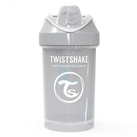 خرید اینترنتی لیوان آبمیوه خوری 300  میل پاستل خاکستری  تویست شیک  Twistshake